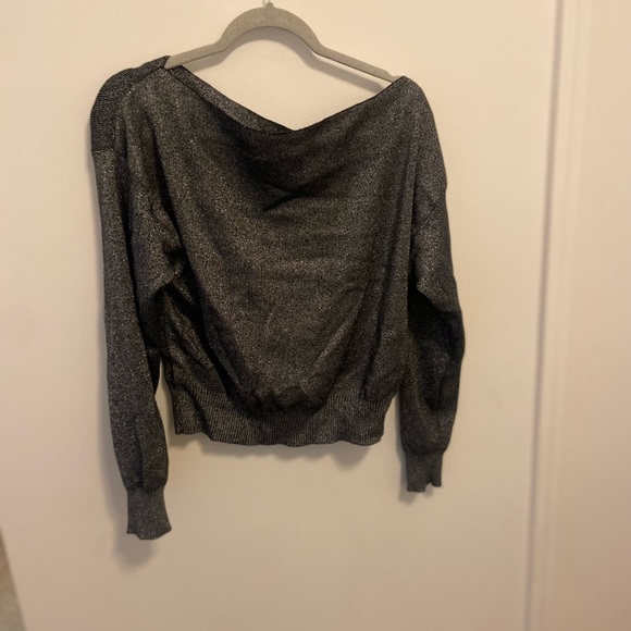 New Year’s off the shoulder sparkly sweater - Picture 3 of 3